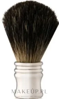 Помазок для бритья Golddachs Shaving Brush Pure Badger Metal Chrome Handle Silver, барсучий ворс, металлическая хромированная рукоять