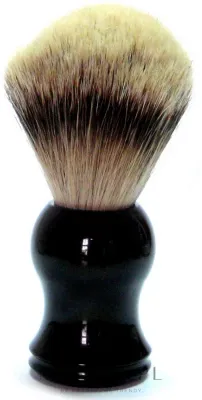 Помазок для бритья Golddachs Synthetic Hair Plastic Black, синтетический ворс, пластиковая рукоять, чёрный