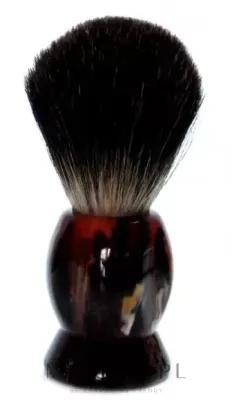 Помазок для бритья Golddachs Pure Badger Plastic Havanna, барсучий ворс, пластиковая рукоять, тёмно-коричневый