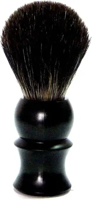 Помазок для бритья Golddachs Pure Badger Plastic Black Matt, барсучий ворс, пластиковая рукоять, чёрный матовый