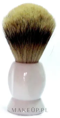 Помазок для бритья Golddachs Silver Tip Badger Plastic White, барсучий ворс, белый, 1 шт