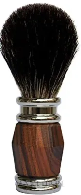 Помазок для бритья Golddachs Shaving Brush Pure Badger Palisander Silver Chrome Plated, барсучий ворс, розовое дерево и хром, 1 шт
