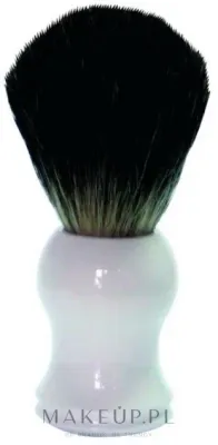 Помазок для бритья Golddachs Shaving Brush Pure Badger Plastic White, плотный ворс, белый, 1 шт
