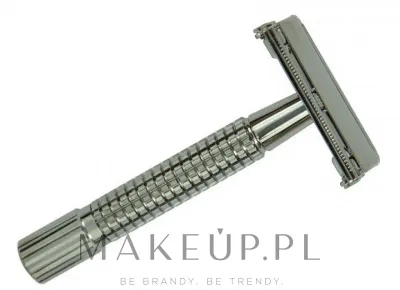 Бритва Golddachs Double Edge Butterfly Safety Razor Stainless Steel Titanium Colored, для двусторонних лезвий, 1 шт