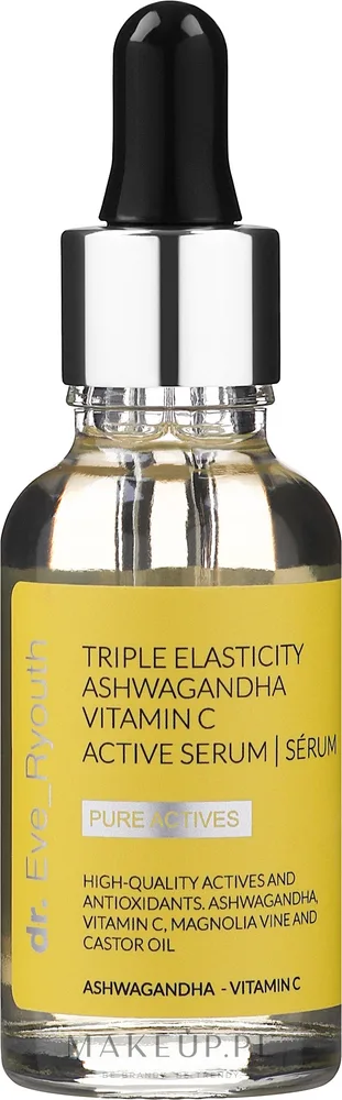 Активная сыворотка для лица Dr. Eve_Ryouth Triple Elasticity Ashwaganda Vitamin C с церамидами и PHA 30 мл