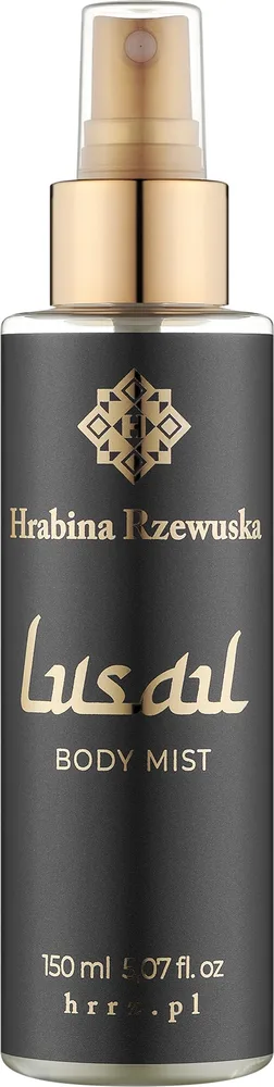 Hrabina Rzewuska Lusail Body Mist мист для тела парфюмированный унисекс, аромат кофе, розы и ванили 150 мл