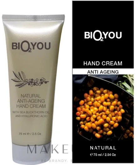 Крем для рук Bio2You Natural Anti-Ageing с маслом облепихи и гиалуроновой кислотой 75 мл