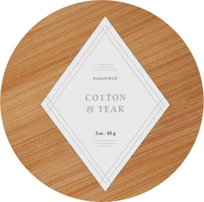 Paddywax Sonora Cotton & Teak / Свеча в бетоне, специи, кедр и тик, 85 г