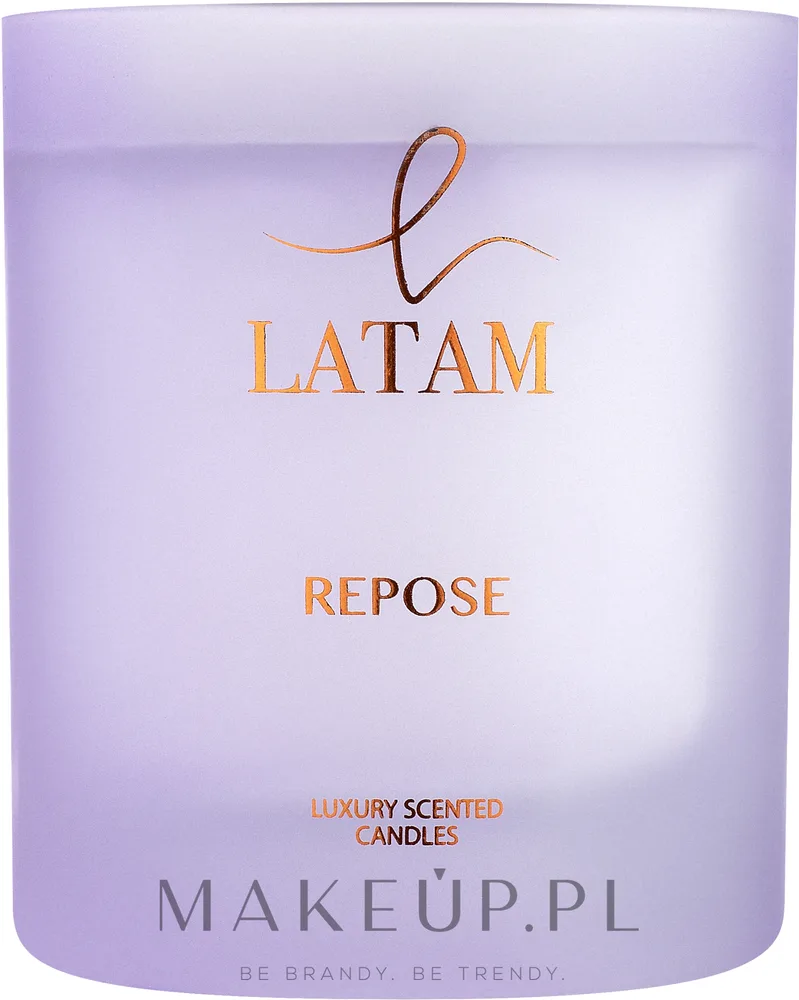 Latam Repose / Свеча в стекле, бергамот, жасмин и сандал, 200 г
