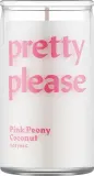 Paddywax Spark Pretty Please / Свеча в стекле, розовый пион и кокос, 300 г — фото 1