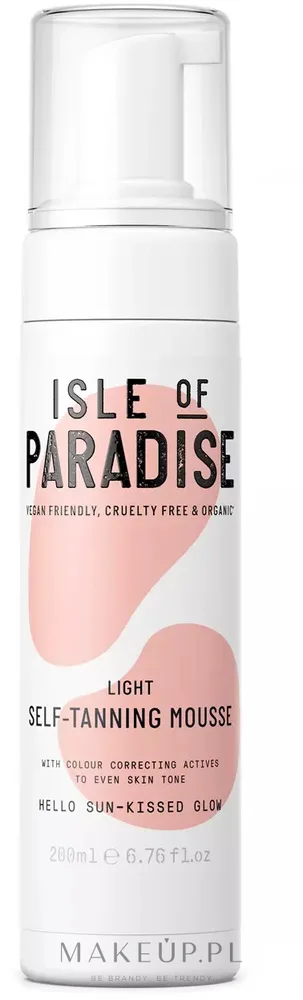 Мусс-автозагар Isle Of Paradise Light Self Tanning Mousse лёгкий, для лица и тела, 200 мл