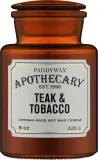 Paddywax Apothecary Teak & Tobacco / Свеча в стекле, тик и табак, 226 г — фото 1
