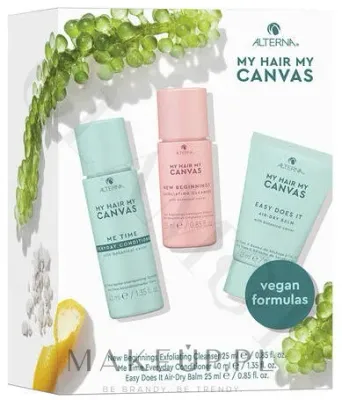 Набор Alterna My Hair My Canvas Trial Kit кондиционер 40 мл бальзам для укладки 25 мл и средство для кожи головы 25 мл