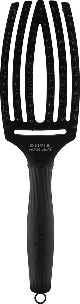 Щётка для волос Olivia Garden Fingerbrush Combo Full Black Medium щетина кабана