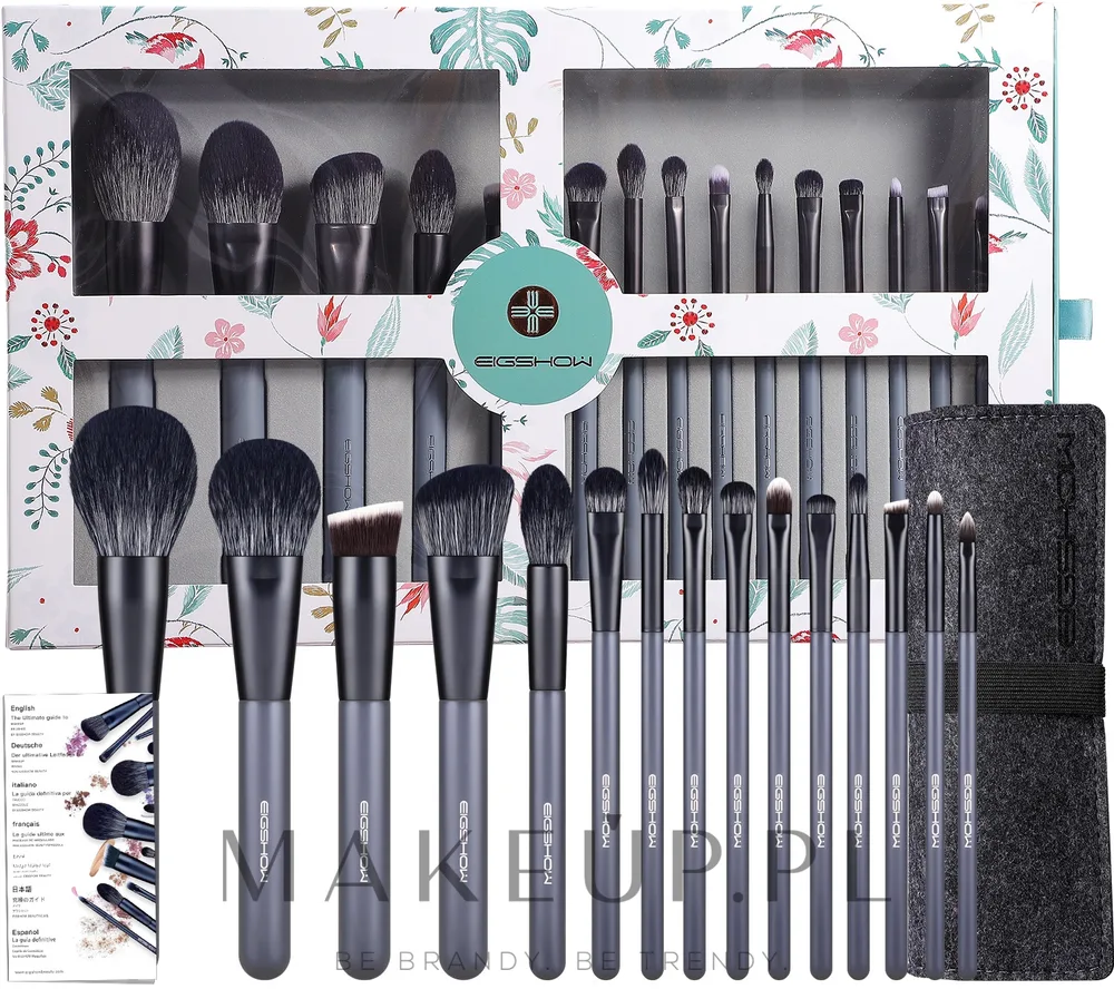 Eigshow Beauty Eigshow Beauty Eigshow Makeup Brush Kit In Gift Box Agate Grey - Набор кистей для макияжа Eigshow Makeup Brush Kit In Gift Box Agate Grey 15 шт