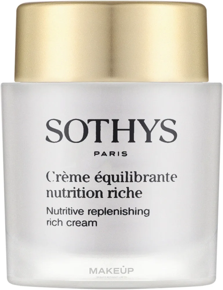Sothys Nutritive Replenishing Rich крем для лица питательный для сухой кожи с маслом авокадо, ши и арганы 50 мл