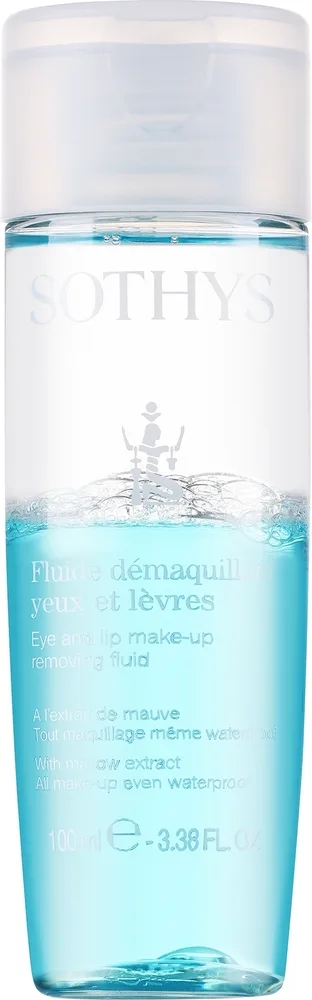 Жидкость для снятия макияжа с глаз и губ Sothys Eye and Lip Make-Up Removing Fluid, двухфазная, для чувствительной кожи, 100 мл