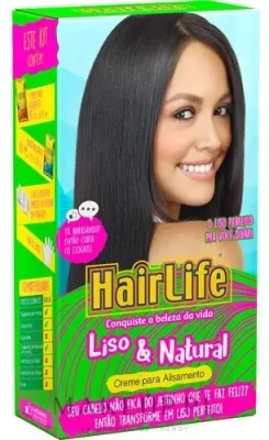 Набор для выпрямления волос HairLife Smooth & Natural крем и нейтрализатор с маслом ши и авокадо 2x80 г
