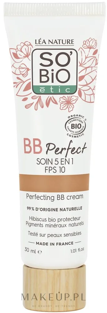 BB крем для лица So'Bio Etic BB Perfect FPS 10 многофункциональный, 5 в 1, 30 мл, оттенок 25 - Medium