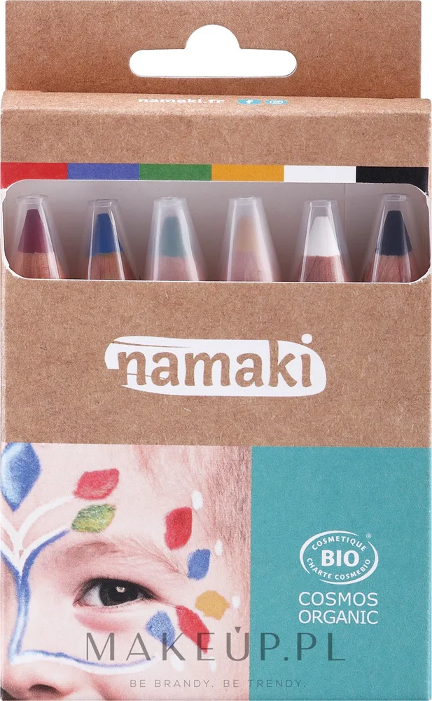 Namaki Rainbow Skin Colour Pencils Set набор карандашей для аквагрима детский грим 6 цветов кокосовое масло кремовая текстура 6 шт по 2,1 г