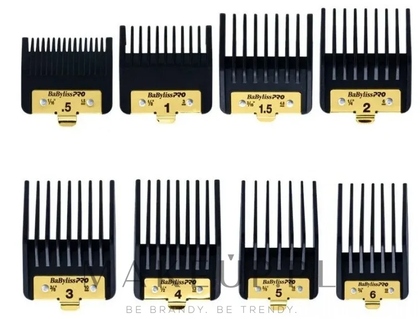 Насадки для машинки для стрижки BaByliss PRO FX8700 и FX825E, 1,5–19 мм, 8 шт
