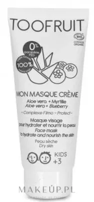 Toofruit Aloe & Blueberry Face Cream-Mask — кремовая маска для лица с алоэ и черникой, 100 мл