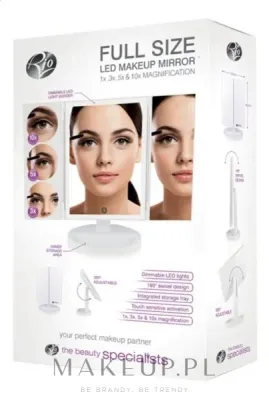 Зеркало косметическое с подсветкой LED и увеличением Rio-Beauty LED Magnification Make-up Mirror, 3 степени увеличения, 1 шт