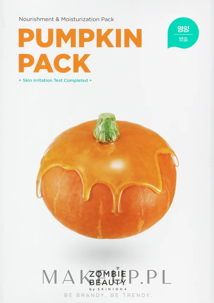 SKIN1004 Zombie Beauty Pumpkin Pack — набор тыквенных масок для лица, 16 x 4 г