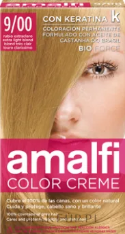 Крем-краска для волос Amalfi Color Creme Hair Dye, стойкая, 50 мл, оттенок 9/00 - Extra Light Blonde