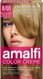 Крем-краска для волос Amalfi Color Creme Hair Dye, стойкая, 50 мл, оттенок 8/03 - Gold Light Blonde — фото 1