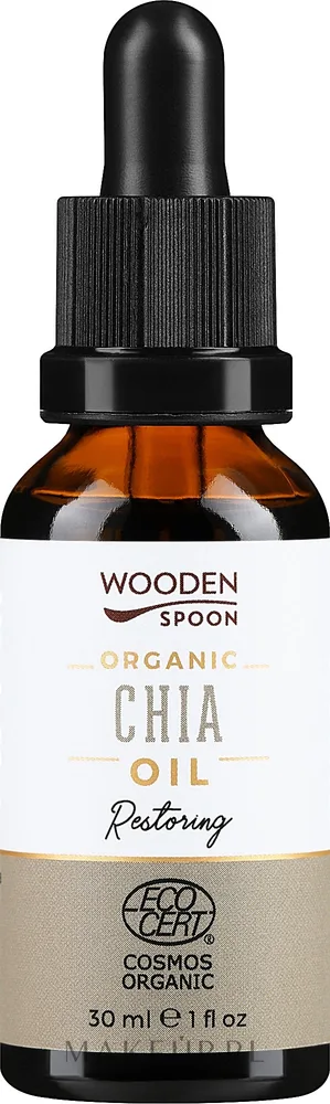 Масло чиа Wooden Spoon Organic Chia Oil для лица с омега-кислотами антиоксидантное