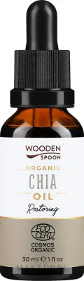 Масло чиа Wooden Spoon Organic Chia Oil для лица с омега-кислотами антиоксидантное