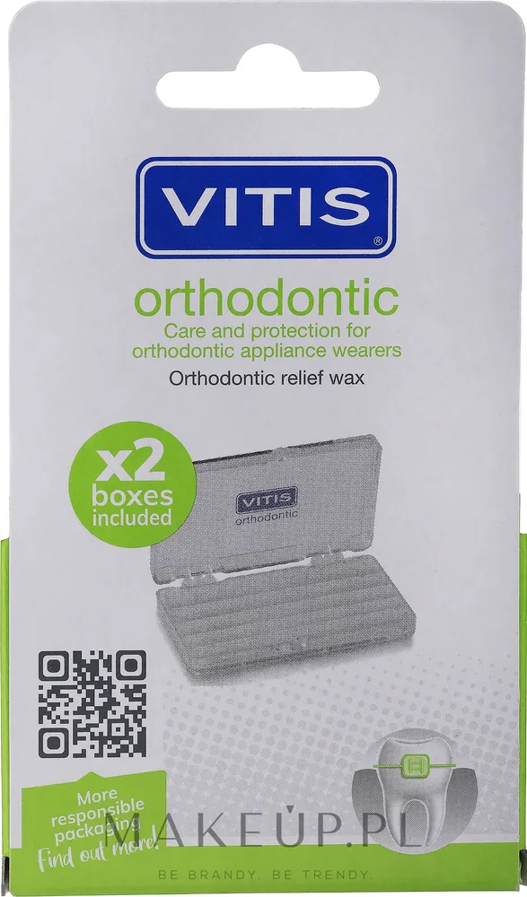 Воск ортодонтический Dentaid VITIS Orthodontic Relief Wax для брекет-систем, 2 шт