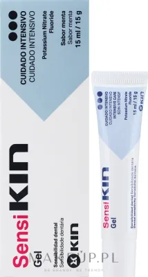 Гель для чувствительных зубов Kin Sensi Kin Dental Sensitivity Gel с нитратом калия и фторидом натрия, 15 мл