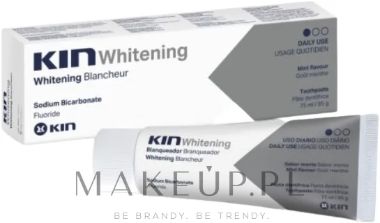 Зубная паста Kin Whitening Toothpaste отбеливающая, с мятным вкусом, 75 мл