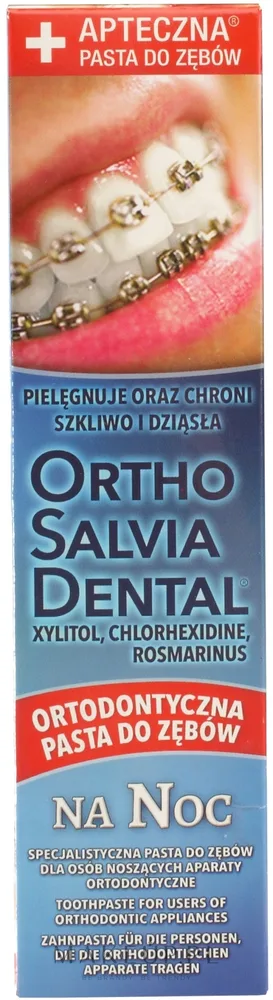 Зубная паста Atos Ortho Salvia Dental Night Toothpaste ночная, для брекетов, 75 мл