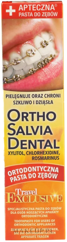 Зубная паста Atos Ortho Salvia Dental Exclusive Travel Toothpaste для брекетов, 75 мл