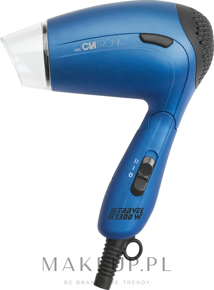 Фен Clatronic HTD 3429 синий 1300 Вт складной, с диффузором и чехлом