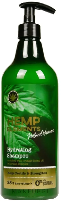 Увлажняющий шампунь Frulatte Hemp Elements с маслом конопли и кератином, без сульфатов, 750 мл, Израиль