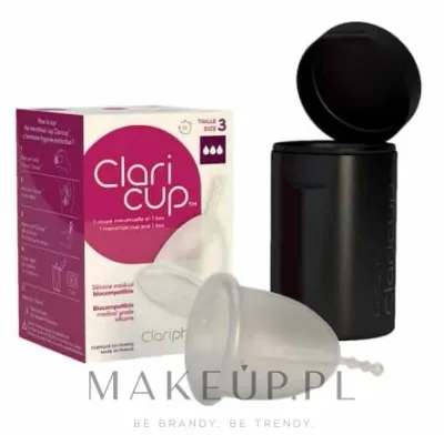 Менструальная чаша Claripharm Claricup Menstrual Cup с контейнером для дезинфекции, размер 3