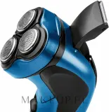 Электробритва ProfiCare PC-HR 3053, тройная система бритья, плавающие головки, триммер, синяя, 1 шт — фото 2