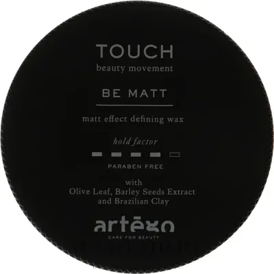 Воск для волос Artego Touch Be Matt матирующий, средняя фиксация, с глиной, 100 мл