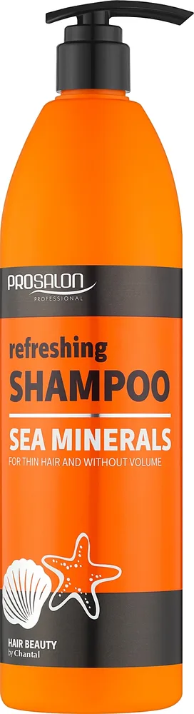 Освежающий шампунь Prosalon Sea Mineral для тонких волос без объёма, с морскими минералами и водорослями, 1000 мл