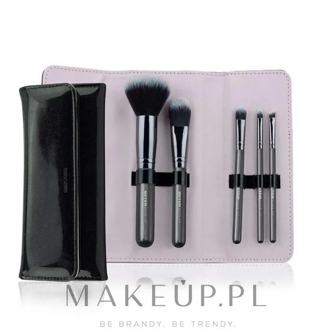 Набор кистей для макияжа Beter Professional Makeup Set 5 шт. с косметичкой