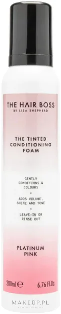 Тонирующий пенный кондиционер для волос блонд The Hair Boss The Tinted Conditioning Foam, 200 мл