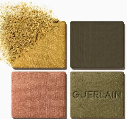 Палетка теней для век Guerlain Ombre G Quad Eyeshadow Palette 4 оттенка, оттенок 870 - Emerald Feather