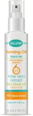 Масло для быстрого загара Kalliston Quick Tanning Oil SPF6 тонирующее, спрей, 100 мл