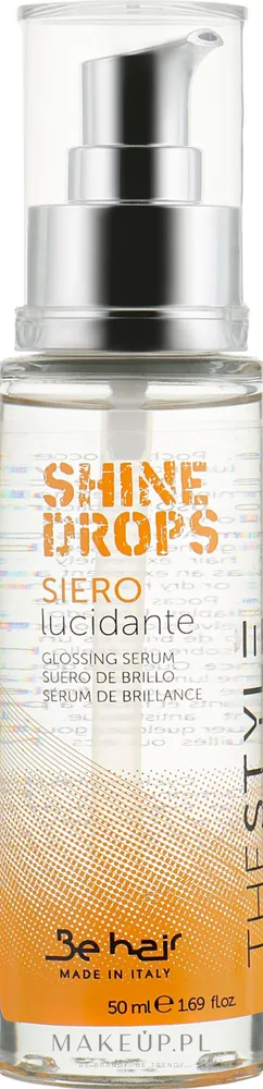 Сыворотка для волос Be Hair The Style Shine Drops для блеска, с экстрактом икры, 50 мл