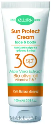 Kalliston Body Care Sun Protect Cream Face and Body крем солнцезащитный для лица и тела SPF 30 100 мл