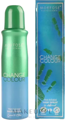 Спрей для окрашивания волос Morfose Change Colour Hair Spray, меняет цвет под действием температуры, 150 мл